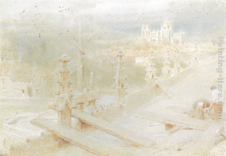 Albert Goodwin Wells From Roof of Parish Church